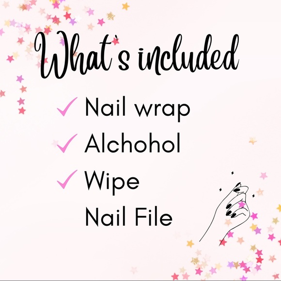 🌸3 /15 Nail Wrap Strip, Self Adhesive Nail polish Wrap white black gold - Picture 4 of 8